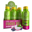 BrainJuice Kids Brain & Immune Support Shot, Gluten Free Supplement Shots for Energy, Focus, Immunity with Vitamin D, C, B, Alpha GPC & Organic Ginger Root, Ages 5 +, Dragon Berry, 2.5 fl oz, 12 Pack