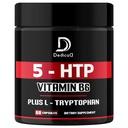5 HTP kiegészítés 1010mg - 60 kapszula - 3in1 B6 vitaminnal kombinálva, L- Tryptophan - Kényelmes hangulat, Brain Health, Body Management & Immune System Support