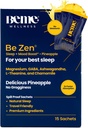 BeMe BeZen alvászavar kiegészítés természetes Melatonin nélkül - 2X Felszívódás Than Pills - Alvászavarok Felnőttek Magnéziummal, Ashwagandha, Kamilla, L- Theanine & GABA - Finom ananász