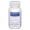 Pure Encapsulations CoQ10 60 mg | Coenzym Q10 Ergänzung für Energie, Antioxidantien, Gehirn und zelluläre Gesundheit, Kognition und Herz-Kreislauf-Unterstützung* | 60 Kapseln