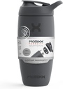 Promixx Pursuit Shaker üveg Szigetelt rozsdamentes acél víz palack és shaker Cup, 18oz, Graphite Gray