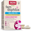 Jarrow Formulas Fem- Dophilus - 1 billió Organisms Per Serving - 30 Veggie Capsules - Women 's Probiotic - Húgyúti Tract Health - Legfeljebb 30 Servings