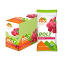 PROBAR - BOLT Organic Energy Chews, Málna, Non-GMO, gluténmentes, USDA Certified Organic, Egészséges, Természetes Energy, Fast Fuel Gumies with Vitamins B & C (12 Count)