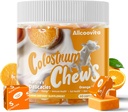 Szarvasmarha Colostrum sajtok kiegészítés probiotikumok Gut egészség, puffadás, Immuntámogatás, Bőr, Haj növekedés és szépség - Narancsízű (60 szerváció)