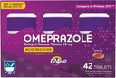 Rite Aid Acid Reducer Omeprazole Késleltetett Release Tablets - 20 mg, 3 palackok, 14 Count Each (42 Count Total), Flavored, Heartburn Relief, Heartburn Medicine, Theress Gyakori Heartburn