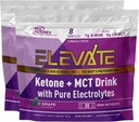 Real Ketones Exogenous Keto D BHB + MCT + Electrolytes, koffein Free Drink Mix Powder, Grape Tart for Rapid Ketosis (56 Servings)