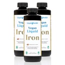 LIQUIDHEALTH Vega folyékony vaspótló SunActive & Ferrochel Fe - Natural Energy, Immunrendszer & Metabolikus támogatás, a mentális tisztaság növelése, prenatális / postnatalis - USA Made, nem-GMO (3 csomag)