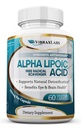 Alfa Lipoic Acid 600mg kapszula - Extra Strength ALA kiegészítés - A legjobb tiszta vegetáriánus kapszula idegi fájdalom, bőr, arc, szem és agy boost - Segít fenntartani a természetes méregtelenítés, Non-GMO