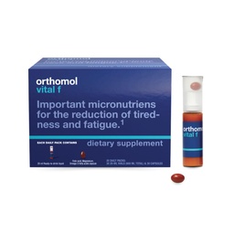 Orthomol Vital F injekciós üveg nőknek, 30- napos vitaminpótlás - Napi energia, fáradtság csökkenés és vitalitás támogatás Vitaminokkal A, B, C, D, E, K, Omega3 és jód