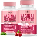 NEW AGE Vaginal probiotics for Women with Prebiotics, Cranberry Extract, and a Lactobacillus Probiotic Blend, Supports Healthy pH Balance, Odor Control, Vaginal Flora - 120 kapszula