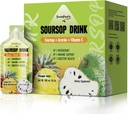 GREENEMents Soursop & Acerola folyadékpótló ital, Soursop Bitters Folyékony, Immun boosting C vitamin ital, gyors felszívódás, Vegan, Non-GMO, 10 csomag