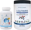 Eniva L- Glutamin por, 1.1- Pound és Omega3 halolaj (60 kupak)