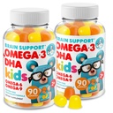 DR. MORITZ Omega 3 Kindergummis (180 Zähler), Vegan Omega3 Gummi für Kinder ohne Fischöl, Vitamine für Gehirn und Herzgesundheit, Glutenfreie Omega 3 6 9