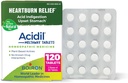 Boiron Acidil tabletta sav reflux, Heartburn, emésztési zavar, és felkavaró gyomor - 120 Count (2 csomag 60)