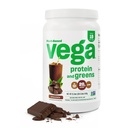 Vega fehérje és zöld fehérje por csokoládé (19 szervíz) - 20 g növényi alapú fehérje Plus zöldség, Vegan, nem GMO, Borsó fehérje nőknek és férfiaknak, 1,4lb (csomagolás május Vary)