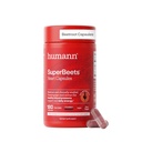 Humann SuperBeets Beet Root kapszula gyors kiadás 1000mg, segíti a nitrogén-oxid termelés, vérnyomás, szív-egészség, Tartalmaz nem-GMO Beetroot Powder, Tanulmányozott antioxidánsok 180 gróf