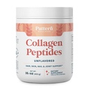 Pattern Wellness Collagen Peptides Powder (Type I & III) - Hair, Nails, Skin and Joint Health - Fed & Pasture Raised - Hydrolized Collagen, Non-GMO, Dairy Free, & Keto - Unflavored (16 Oz)