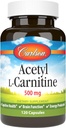 Carlson Labs Acetyl L- karnitin, 500 mg, 120 kapszula