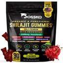 3200 MG Pure Himalayan Shilajit Gumies Organic for Men & Women with Probiotics & Magnézium Ashwagnadha Chaga Turmeric Fulvic Acid 105 + Trace Minerals I Vegan Non-GMO I Lab Tested I 90 Count