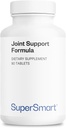 Supersmart Joint Support Formula (High Potency Complex) - glukozamin, Chondroitin, hialuronsav, MSM - Joint Supplement Supplement 124; Non-GMO & Gluten Free - 90 tabletta