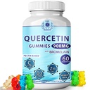 Quercetin Gumies - Quercetin Bromelain C-vitaminnal + Cink D3-vitaminnal - Rágóképes Quercetin 900mg kiegészítők - Quercetin gyerekeknek és felnőtteknek (1)