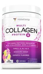 Multi Collagen Peptides Powder for Women - Hidrolized Flavoled Collagen Powder for Women with Type I II III V & X