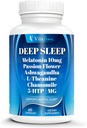 18- in1 Melatonin10 mg, Natural Deep Sleep Supplement for Surevents, Non-Habit Forming, Ashwagandha, L- Theanine, Magnézium, Chamomile, 5- HTP, Non-GMO