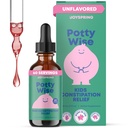 JoySpring Potty Wise - Gentle Digestive Support for Kids - Promotes Egészséges emésztés Senna & Elderberry - Vegan, Gluten- Free, Sugar- Free (2 fl oz) 60 Servings