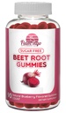 Sugar Free Nitric Oxide Beet Root Gumies - Beet Root Chewables for Athletic Performance, Nitric Oxide Booster, Energy, Blood Flow and Circing - 90 Beets Root Gumi Chews.