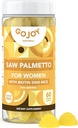 Saw Palmetto Gumies - 500mg Saw Palmetto for Women with 5000µg Biotin & 10mg Cink - Non-GMO, Sugar, Gluten & Soy- Free, Vegan - 3rd- Party Lab Tested, 30- Day Supply, 60 rágógumi