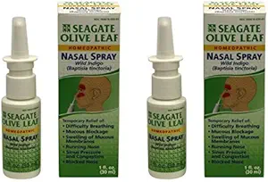 Seagate termékek Homeopátiás Olive Leaf Nasal Spray 1 oz palack, 2 csomag, 1 Fl Oz (csomag 2)