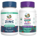 MaryRuth Organics Cink (Tart Raspberry) & Kids Immunity Gumies (Mixed Barbecue)