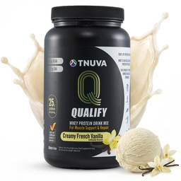 Francia vanília fehérje por. 25 g fehérje shake por post edzés helyreállítás, Smoothie & sütés. Gluten & Sugar Free, Highly Kosher, Amino Acids (5.5g BCAA, 2.7g Leucine), 23 Servings