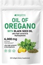 Az Oregano olaj fekete magolaj 2- in- 1 Softgels 6000mg 300 Count Non-GMO Immun Support Herbal Formula