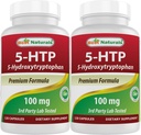 Best Naturals 2 csomag 5- HTP (5- hidroxitriptofán) 100 mg 120 kapszula