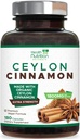 Ceylon fahéjas kapszula 1800mg - Certified Organic Ceylon fahéjas por kiegészítés, palackozott az USA-ban, Extra Erő Energy & Heart Support Pills, Non-GMO & Gluten Free, Sugar Free - 180 kapszula