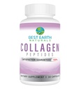 Best Earth Naturals Hidrolized Collagen Type I & III - Collagen Peptides kiegészítés nők és férfiak támogatása haj, bőr, köröm, és ízületek 30 napos ellátás (30 kapszula)