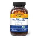 Country Life RealFood Organics for Men – 60 Tabletten | 1.300mg Bio-Fermented Whole Foods, 7-Mushroom Superfood & Aloe – Certified Gluten-Free, Vegan & USDA Organic Multivitamin