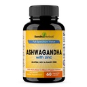 SANDHUHERBALS Sandhu Herbals Ashwagandha Supplementary 124; 60 Organic 4 in 1 Capsules, 1 months Supply 124; with Cink, Black Pepper and Holy Basil Exchange 124; Supports Immune Health) 124; Non-GMO