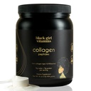 Schwarzes Mädchen Vitamine | Collagen Peptide Powder - Kollagen für Haut, Haar & Nägel - Unvorteiltes hydrolysiertes Kollagenpulver, Dairy-Free, Glutenfreies Kollagen für Frauen und Männer - 16oz