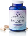 Relumins Resveratrol 600mg Supplement - High- Potency Antioxidant with Grape Seed & Red Wine Extract - Skin, Heart Health & Immune System - 120 Vegan kapszula