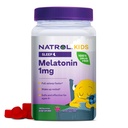 Natrol Kids Melatonin 1 mg, Dietary Supplement for Restful Sleep, Melatonin Gumies for Kids, 180 Raspberry- Ízesített Gumies, Akár egy 180 napos ellátás