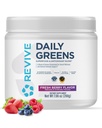 REVIVE MD Napi zöld por Superfood (Fresh Berry) - Supergreens Powder to Support Energy Levels - Zöld lé, amely javítja a fiber bevitel - Növényi támogatások emésztés és a Gut Health