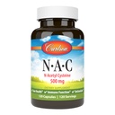 Carlson - NAC, N-acetil-cisztein, 500 mg, máj-egészség, immunfunkció, antioxidáns, 120 Vegetáriánus kapszula