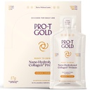ProT Gold Liquid Collagen Protein Shot, 17g Clear Protein Nano- Hydrolized Grass Fed Collagen, 2g Arginine for Wound Support, Gluten Free, Sugar Free, 0g Carbs, Orange Creme, 1 fl oz, 24 Pack