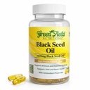 Greenfield Nutritions - Halal Black Seed Oil (Nigella Sativa), Support Immunrendszer, Emésztési rendszer, és Joints Health, 90 Liquid Veggies kapszula