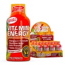 Vitamin Energy Focus + Extra Strength Energy Shot Fruit Punch 12 Pack, 260mg Natural koffein, B- Vitamins, CoQ10, Amino Acids, Focus, Termelékenység & Clarity, Zéró Sugar, Gluten- Free, 1,93 fl oz