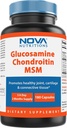 Nova Táplálkozás Triple Strength Glucosamine Chondroitin MSM 2600mg / Serving Capsules, Támogatja az egészséges ízület, porc és kötőszövet - Promotes Joint Comfort & Rugalmasság 180 gróf