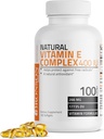 Bronson Natural Vitamin E Complex 400 I.U kiegészítés (d- Alpha Tocopherol Plus d- Beta, d- Gamma, & d- Delta Tocopherols), Natural Antioxidant, 100 Softgels