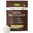 Igennus Advanced Vegan Vanilla Collagen Peptid Powder, Enhaned with Glycine, Proline & Hydroxyproline & CoFactor Vitamin C, Non GMO, Vegetarian Plant Based Collagen Powder Booster, 35 Servings